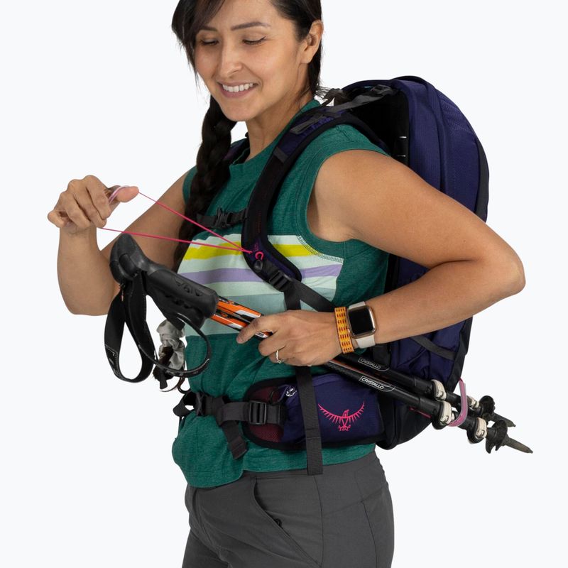 Рюкзак туристичний жіночий Osprey Tempest 11 л deep fig/ hotspot pink 7