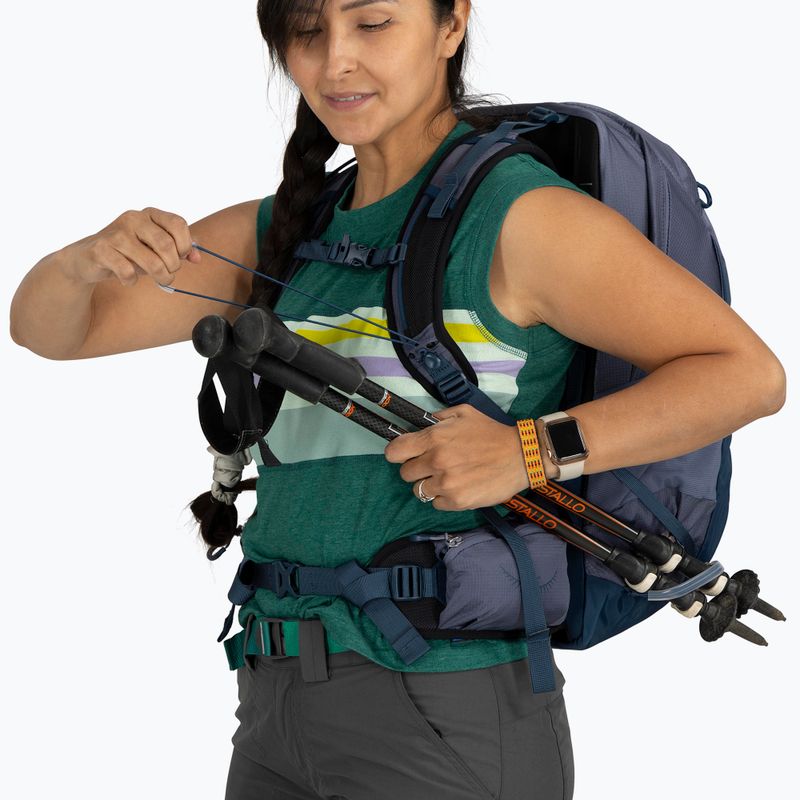 Рюкзак трекінговий жіночий Osprey Tempest 22 л anchor blue / atlas 10