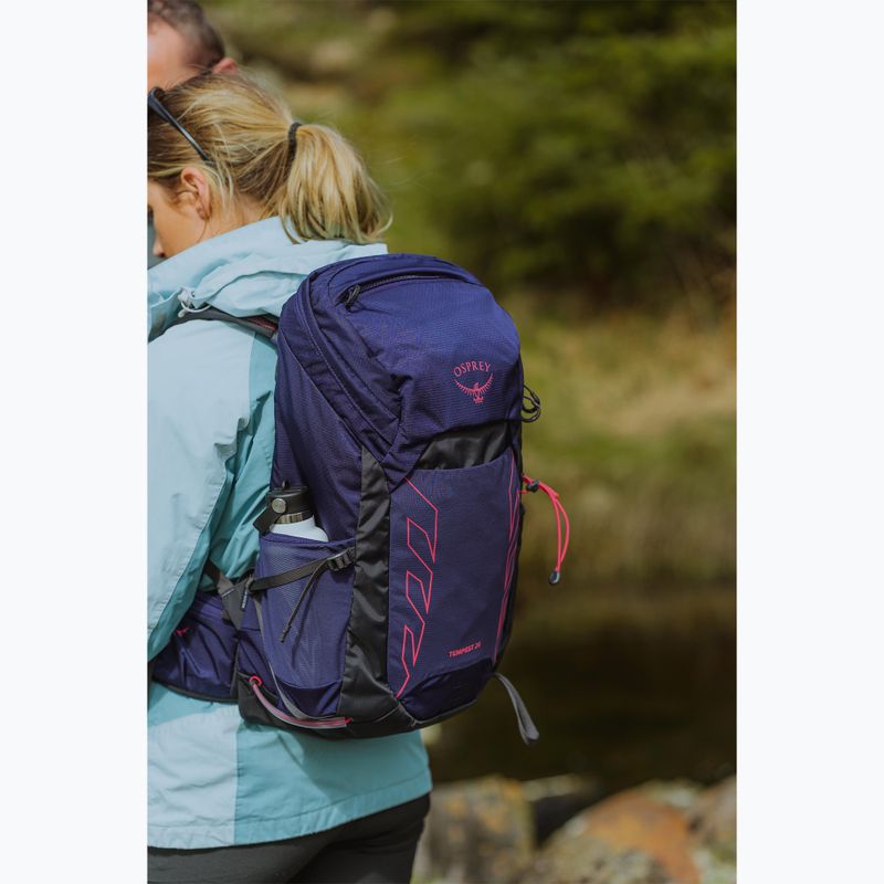 Рюкзак туристичний жіночий Osprey Tempest 26 л deep fig/ hotspot pink 14