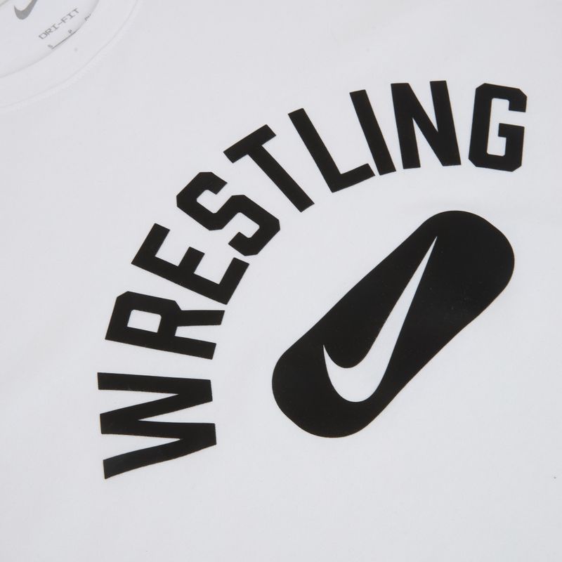 Футболка чоловіча Nike Wrestling Disc DFC white/black 3