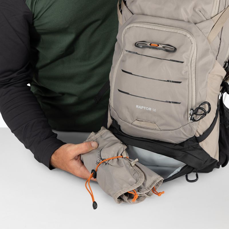 Рюкзак велосипедний Osprey Raptor 14 + Резервуар 2.5 л pediment grey 11