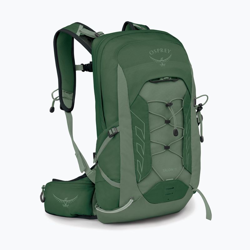 Рюкзак туристичний чоловічий Osprey Talon 11 л green canopy/ pine leaf 2