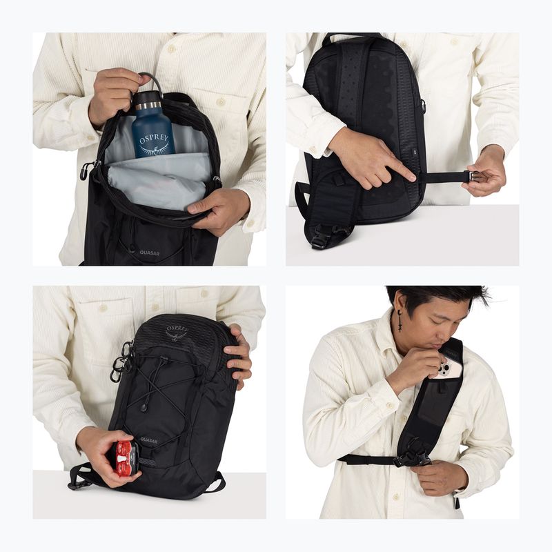 Рюкзак міський на одне плече Osprey Quasar Sling 6 л black 13