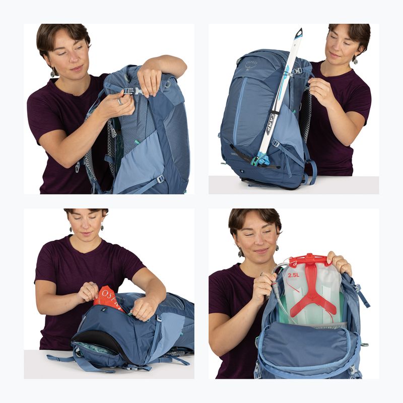 Рюкзак туристичний жіночий Osprey Sirrus 24 л sevres blue 14