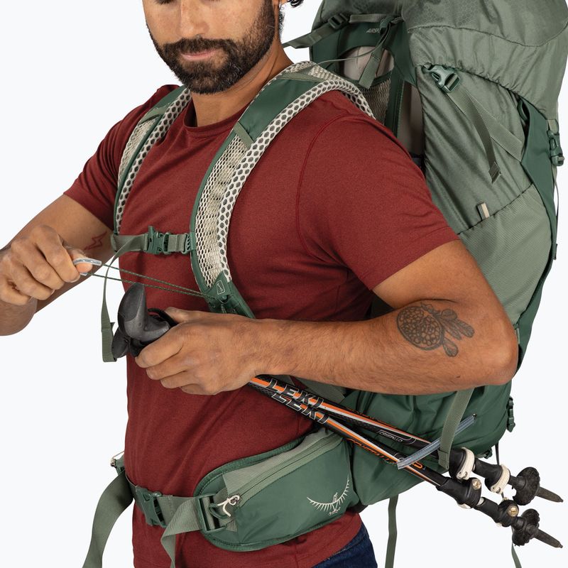 Рюкзак туристичний чоловічий Osprey Stratos 44 л pine leaf 11