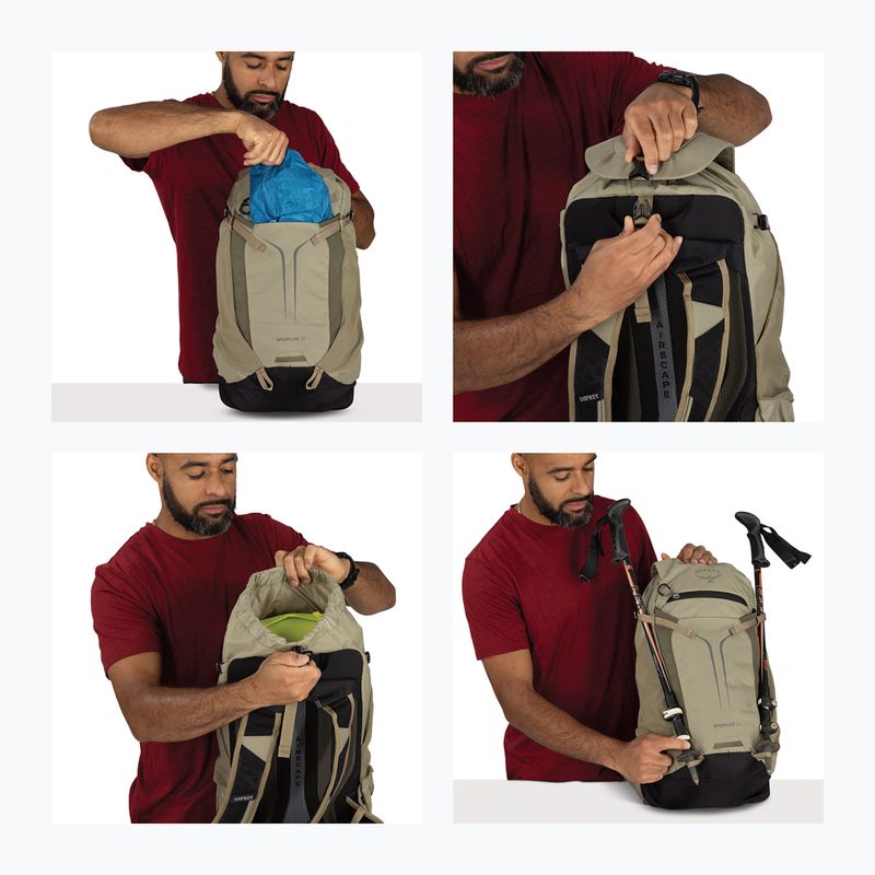 Рюкзак туристичний Osprey Sportlite 22 l olive tan 13