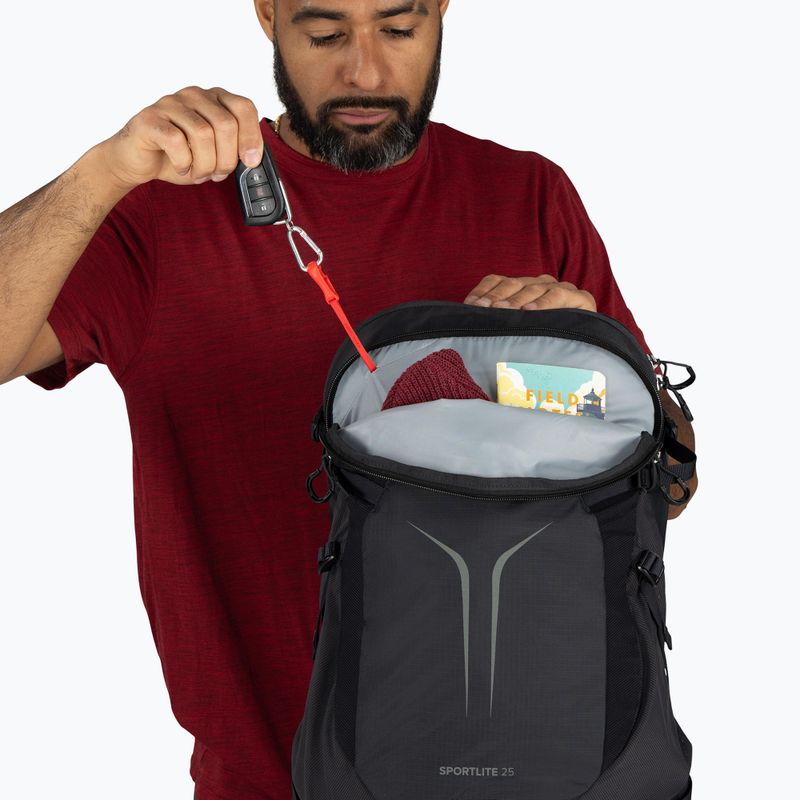Рюкзак туристичний Osprey Sportlite 25 l raven black 7