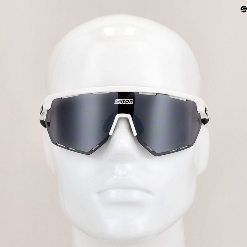Окуляри велосипедні SCICON Aerowing white gloss/scnpp multimirror silver EY26080802 9