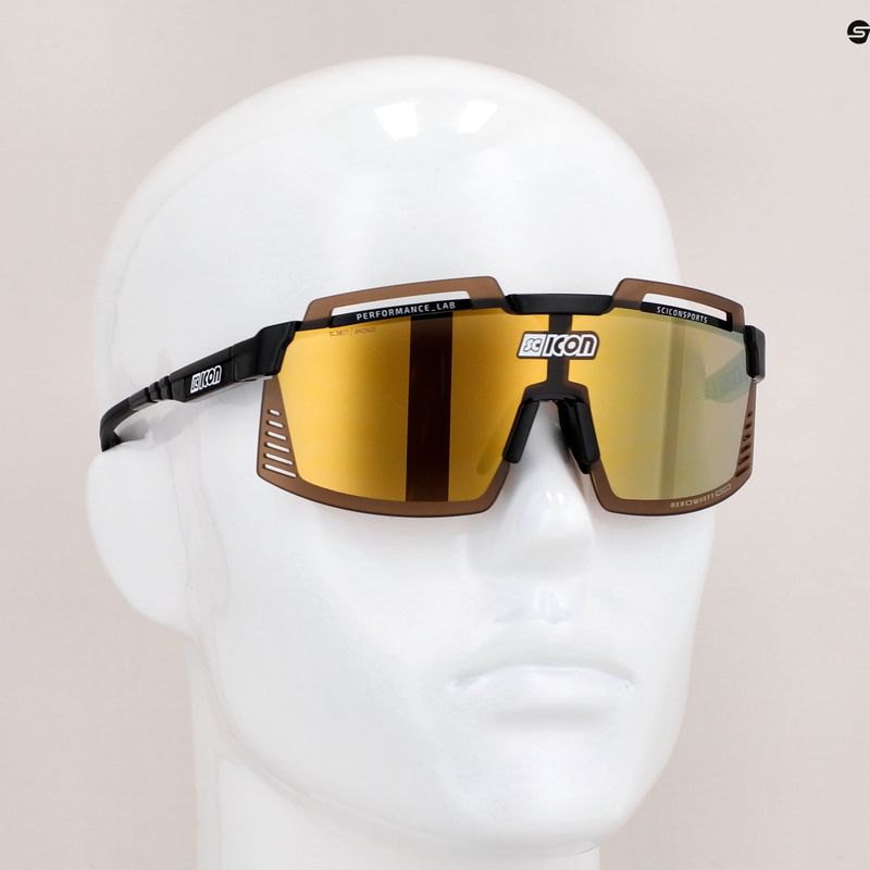 Окуляри велосипедні SCICON Aerowatt Foza black gloss/scnpp multimirror bronze EY38070200 9