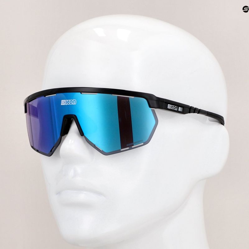 Окуляри велосипедні SCICON Aerowing black gloss/scnpp multimirror blue EY26030201 9