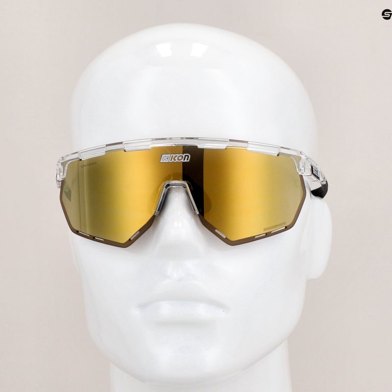 Окуляри велосипедні SCICON Aerowing Crystal Gloss/Scnpp Multimirror Bronze 9