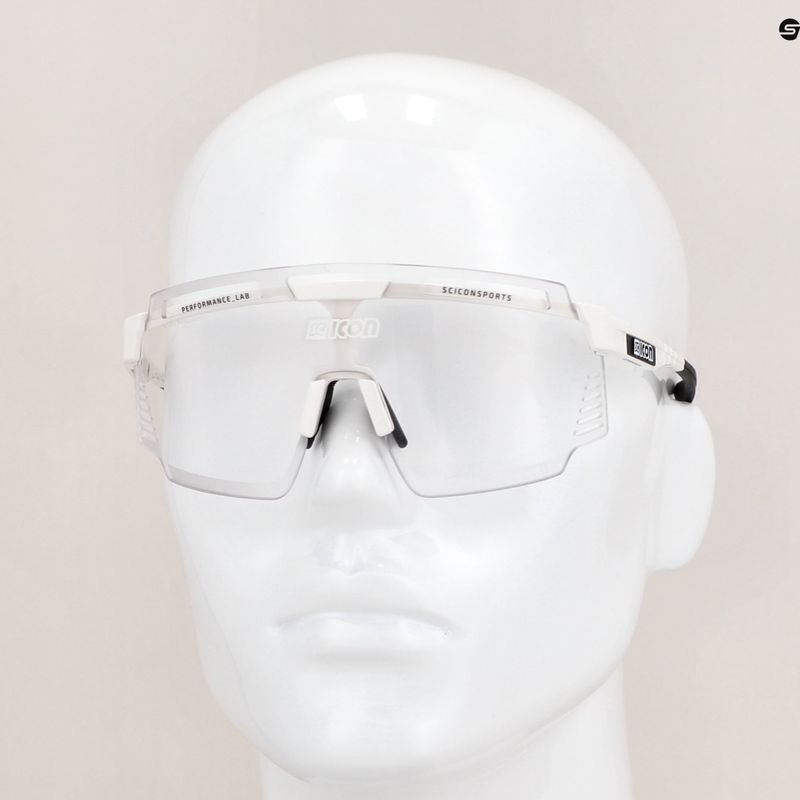 Окуляри велосипедні SCICON Aerowatt white gloss/scnpp photocromic silver EY37010800 11