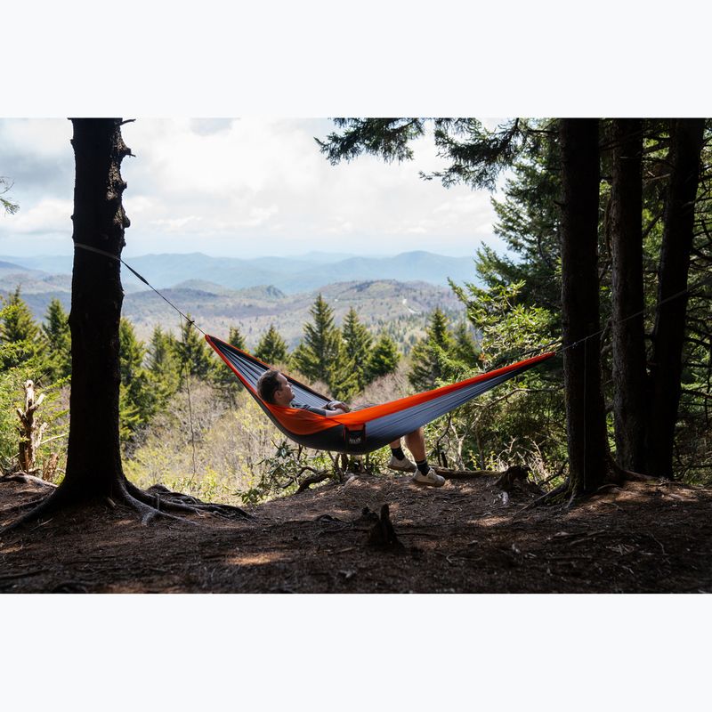 Гамак туристичний ENO SuperSub Ultralight charcoal/orange 8