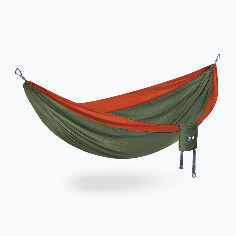 Гамак туристичний ENO Double Nest olive/orange