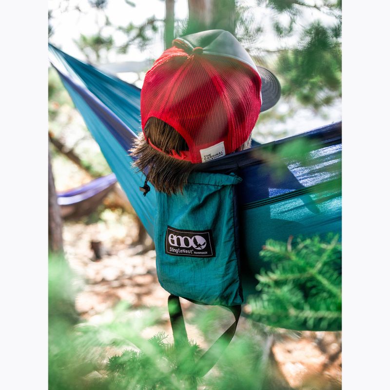 Гамак туристичний ENO SingleNest seafoam / navy 8