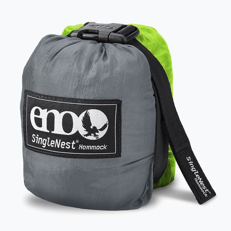 Гамак туристичний ENO SingleNest grey / chartreuse 4