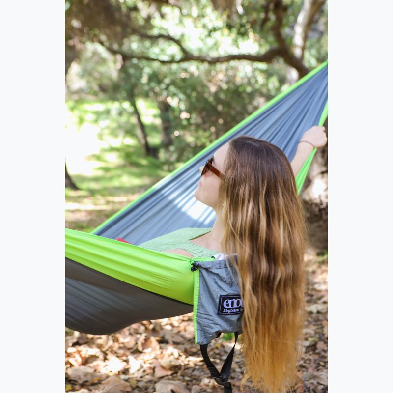 Гамак туристичний ENO SingleNest grey / chartreuse 7