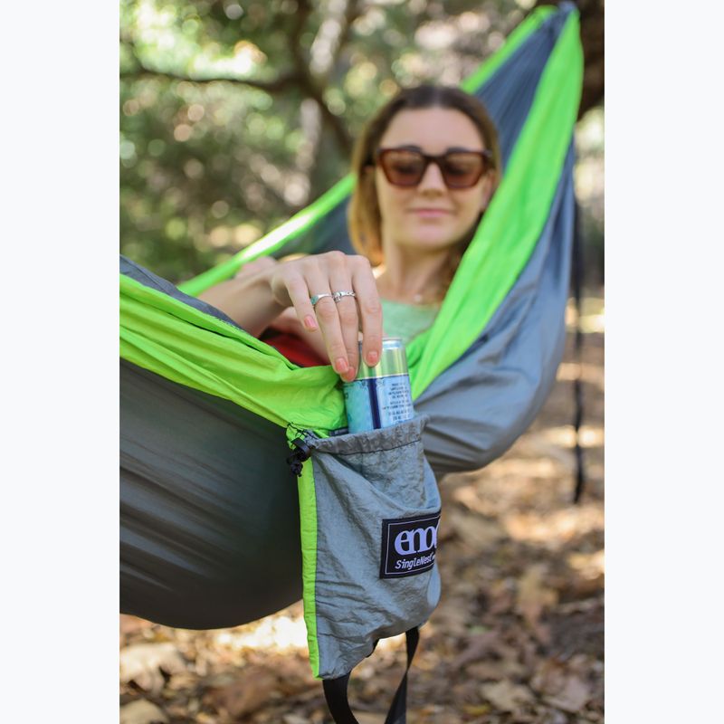 Гамак туристичний ENO SingleNest grey / chartreuse 8