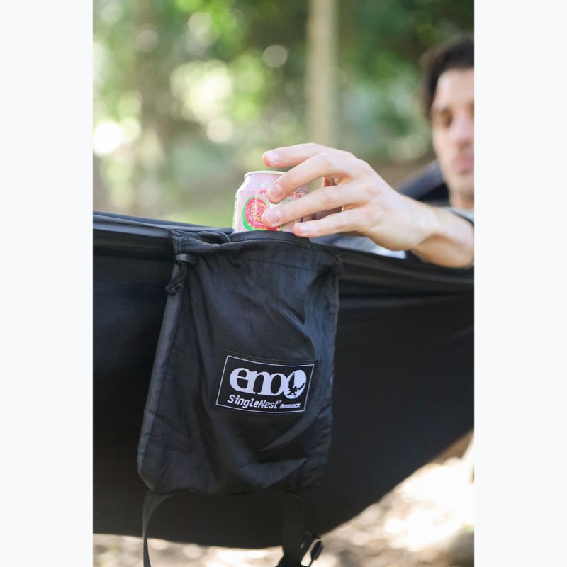 Гамак туристичний ENO SingleNest black / charcoal 7
