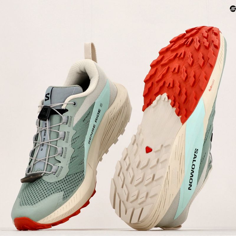 Кросівки для бігу жіночі Salomon Sense Ride 5 Lily Pad/Rainy Day/Bleached Aqua L47212300 14