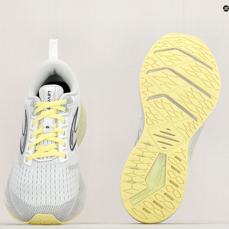 Кросівки для бігу жіночі Brooks Levitate 6 white/oyster/yellow 14