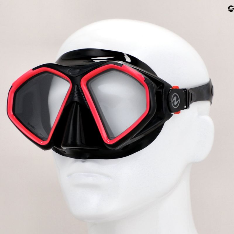 Маска для снорклінгу Aqualung Hawkeye black/pink 8