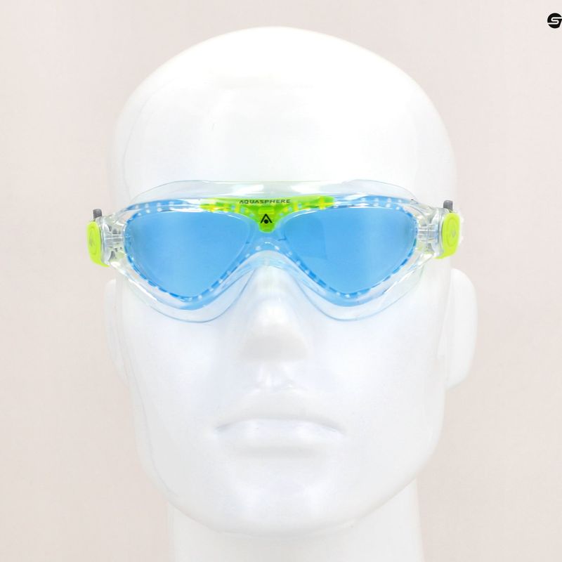 Маска для плавання дитяча Aquasphere Vista transparent/bright green/blue MS5630031LB 11