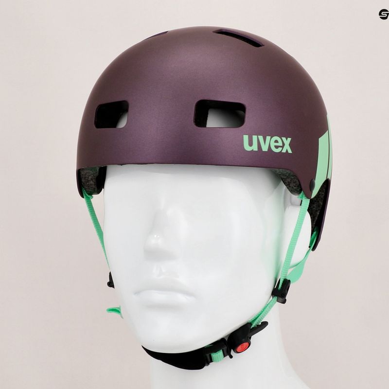 Шолом велосипедний дитячий UVEX Kid 3 CC фіолетово-зелений 41/4/972/18/15 13