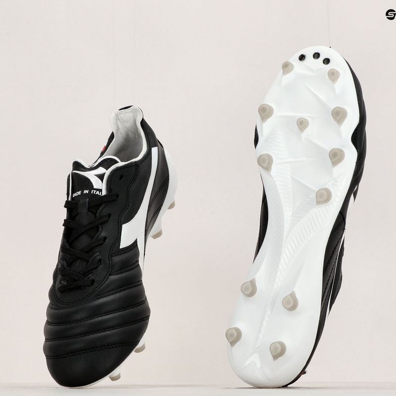 Футбольні бутси чоловічі Diadora Brasil Elite2 Tech ITA LPX чорно-білі DD-101.178799-C0641-40,5 13