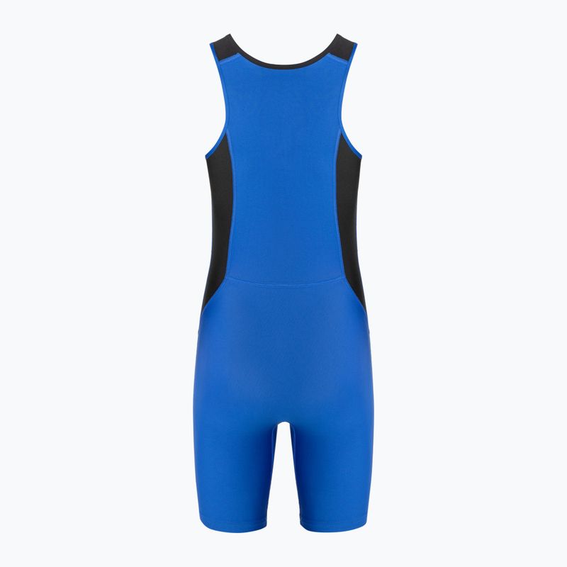 Чоловічий борцівський трико Nike Weightlifting Singlet royal/black 2