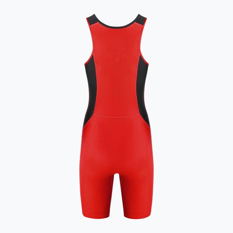 Комбінезон жіночий Nike Weightlifting Singlet scarlet/black 2