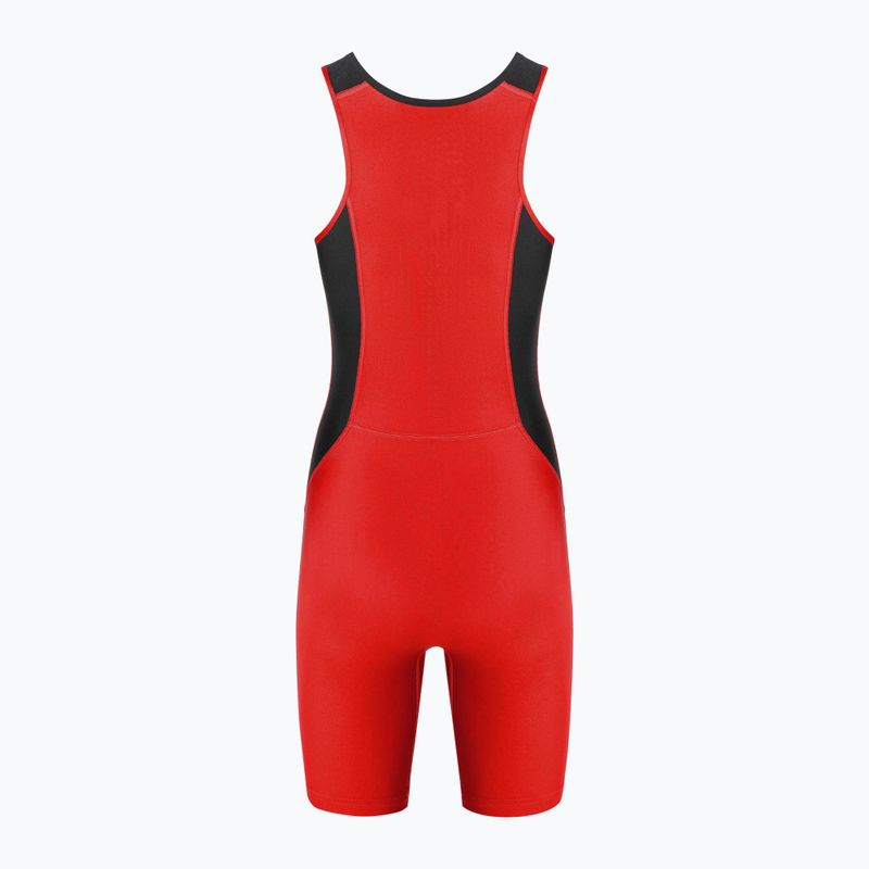 Жіночий борцівський трико Nike Weightlifting Singlet scarlet/black 2