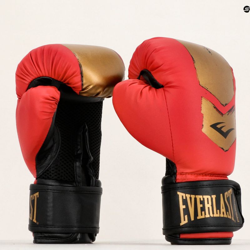 Рукавиці боксерські дитячі Everlast Prospect 2 червоно-золоті EV4602 RED/GLD 9