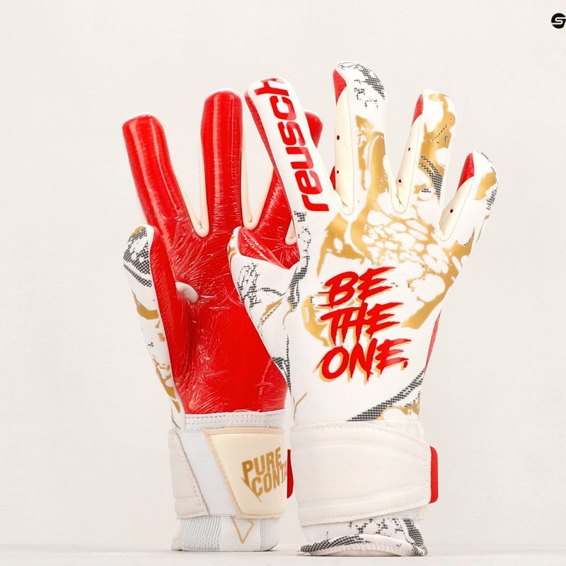 Рукавиці воротарські Reusch Pure Contact Gold X GluePrint білі 5370075-1011 9