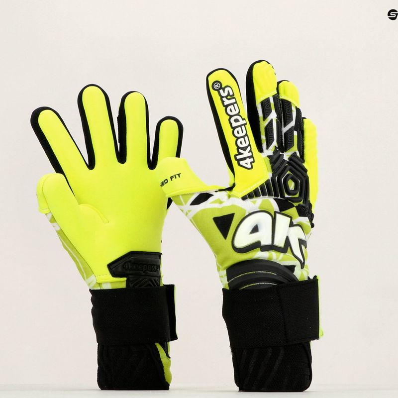 Рукавиці воротарські дитячі 4keepers Neo Focus NC Jr салатові 11
