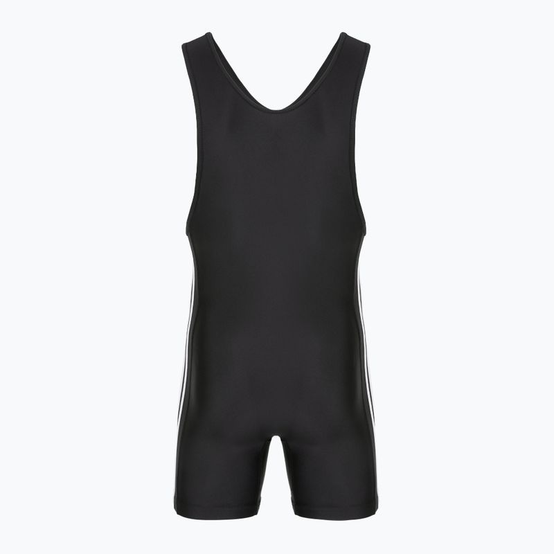 Чоловічий комбінезон adidas 3 Stripe Singlet black/white 2