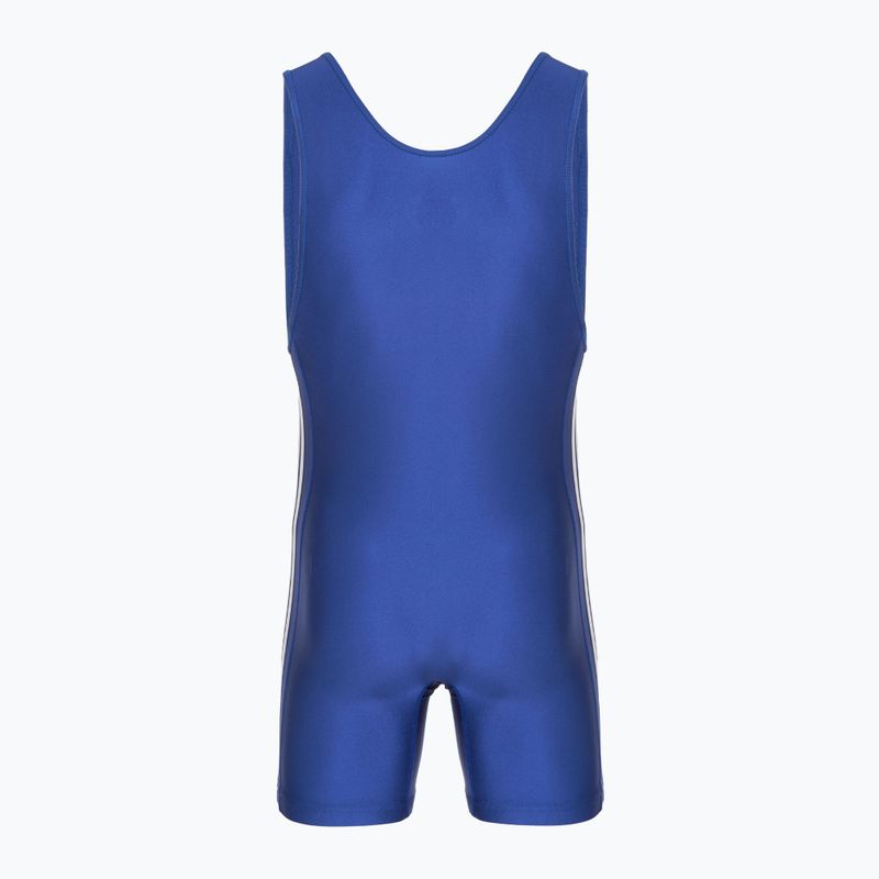 Чоловічий комбінезон adidas 3 Stripe Singlet royal/white 2