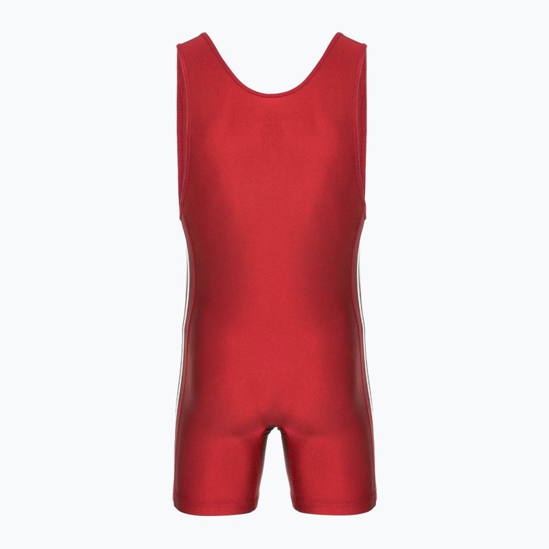 Чоловічий комбінезон adidas 3 Stripe Singlet red/white 2