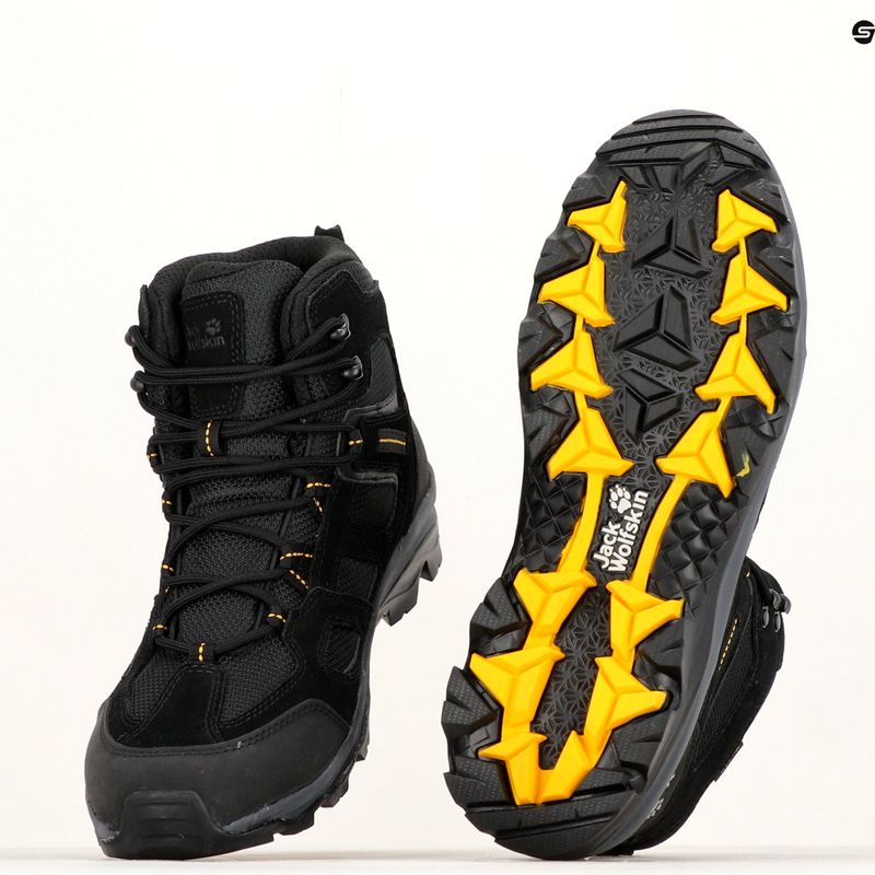 Черевики для трекінгу чоловіче Jack Wolfskin Vojo 3 Texapore чорні 4042461_6055 9