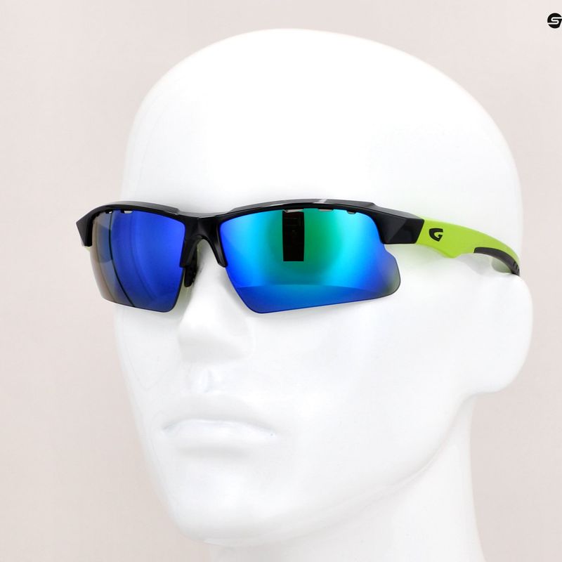 Окуляри велосипедні GOG Faun black / green / polychromatic green E579-3 9