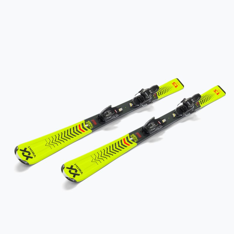 Лижі гірські дитячі Völkl RACETIGER Junior + 7.0 VMotion Jr. жовті 120465/6262T1.VA 4