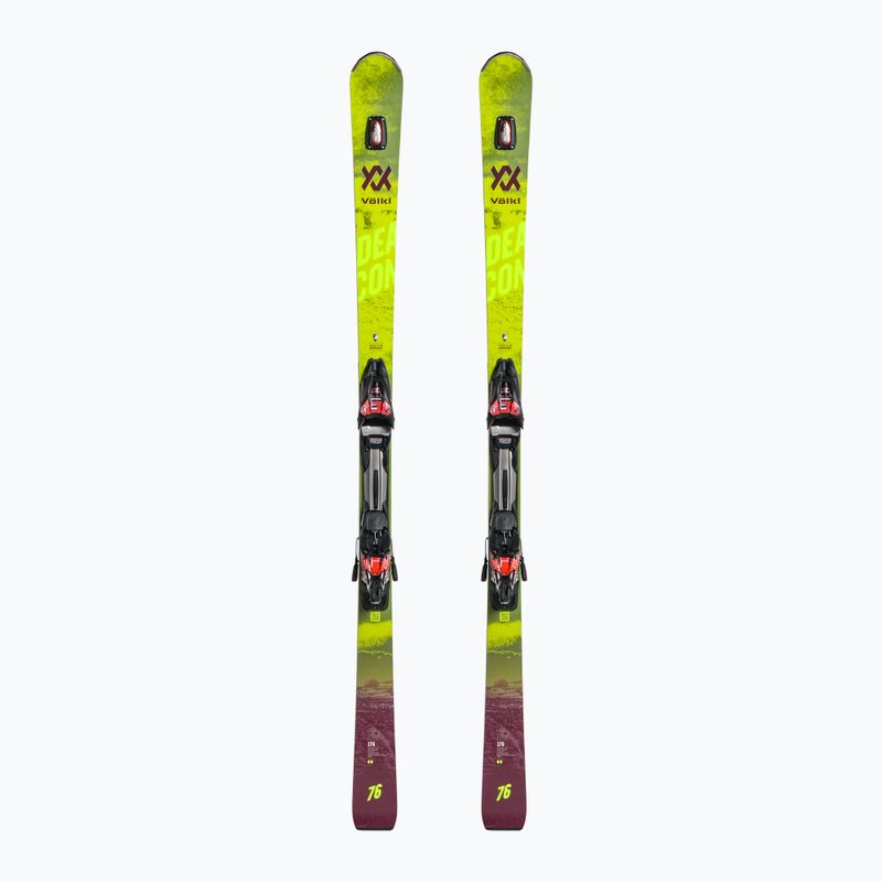 Лижі гірські Völkl Deacon 76+RMotion2 12GW жовті 121121/6877T1.VR
