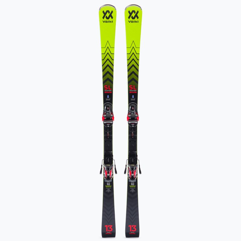 Лижі гірські Völkl RACETIGER SL MASTER + XComp 16 GW Master чорно-жовті 121021