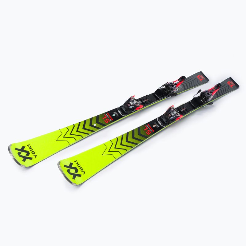 Лижі гірські Völkl RACETIGER SL MASTER + XComp 16 GW Master чорно-жовті 121021 4