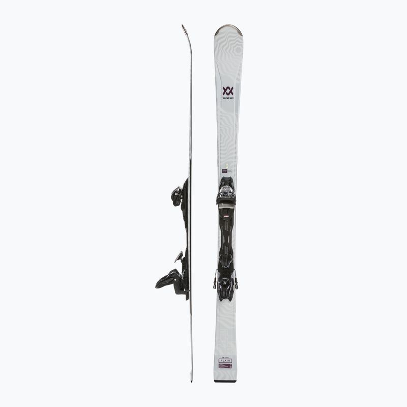 Жіночі гірські лижі Völkl Flair 76 Elite + vMotion 10 GW білі/ягідні 2