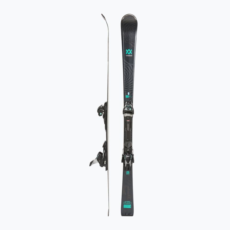 Жіночі гірські лижі Völkl Flair SC Carbon + vMotion 11 ALU GW black/teal/silver 2