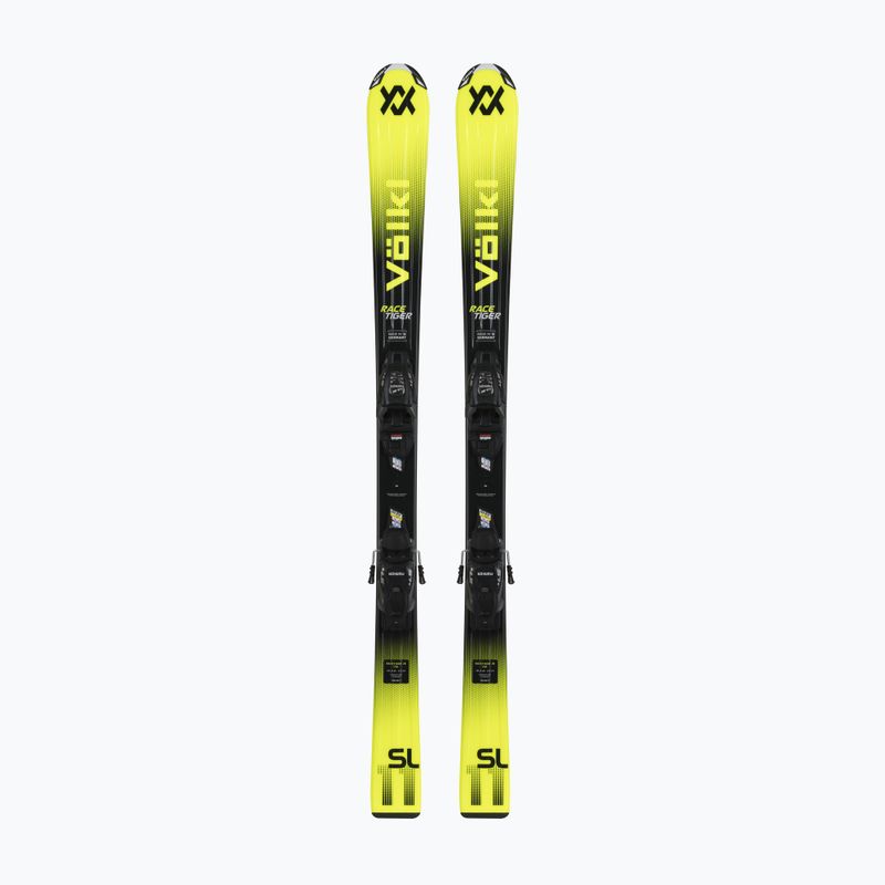 Дитячі гірські лижі Völkl Racetiger Jr Yellow + кріплення 4.5 VMotion Jr 100-120 см black