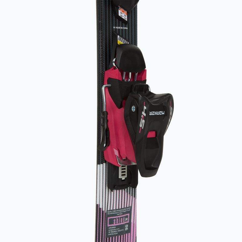 Лижі гірські дитячі Völkl Shine Jr + Кріплення 4.5 VMotion Jr Lady 80-90 см black/pink 5