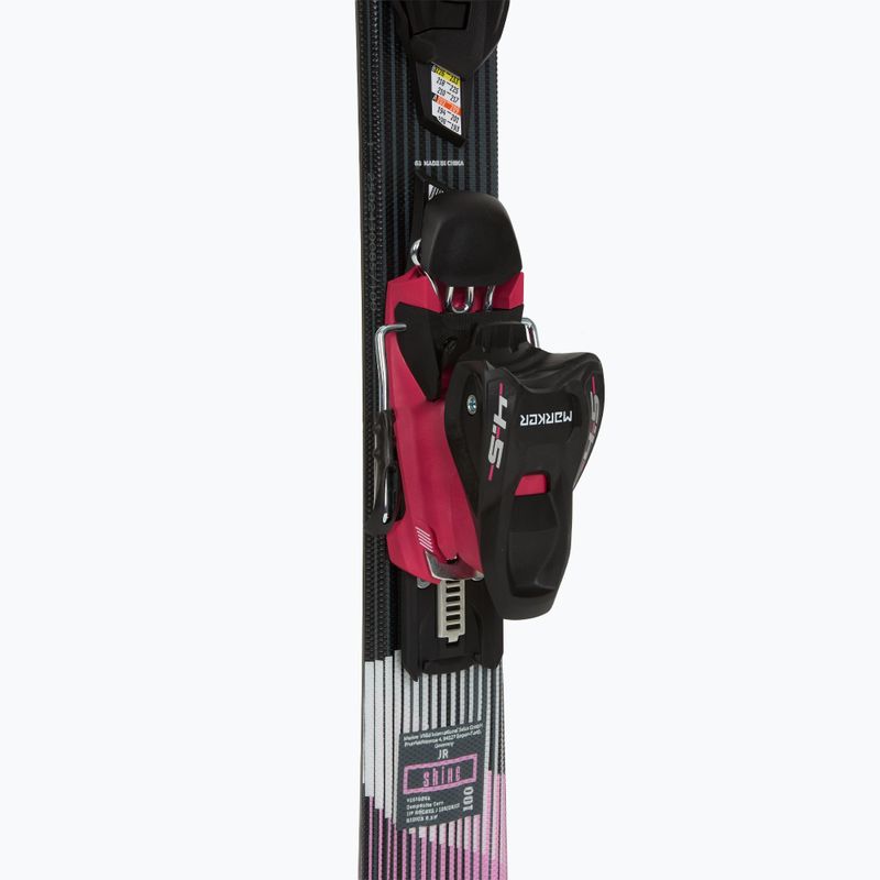 Лижі гірські дитячі Völkl Shine Jr + Кріплення 4.5 VMotion Jr Lady 100-120 см black/pink 5