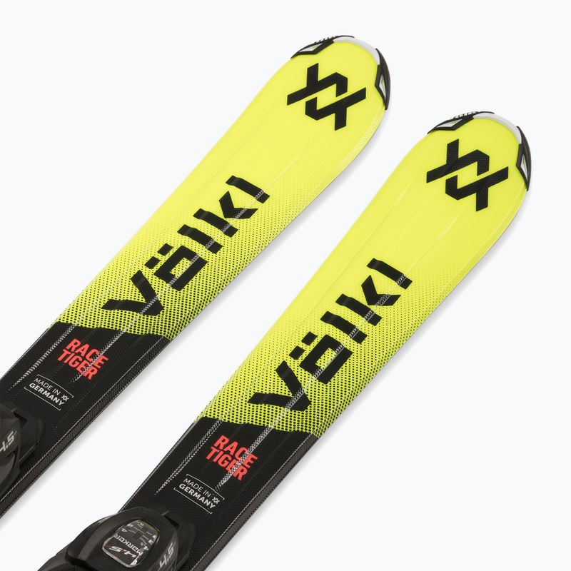 Лижі гірські дитячі + кріплення Völkl Racetiger Jr Yellow+7.0 VMotion Jr 130-160 cm 4